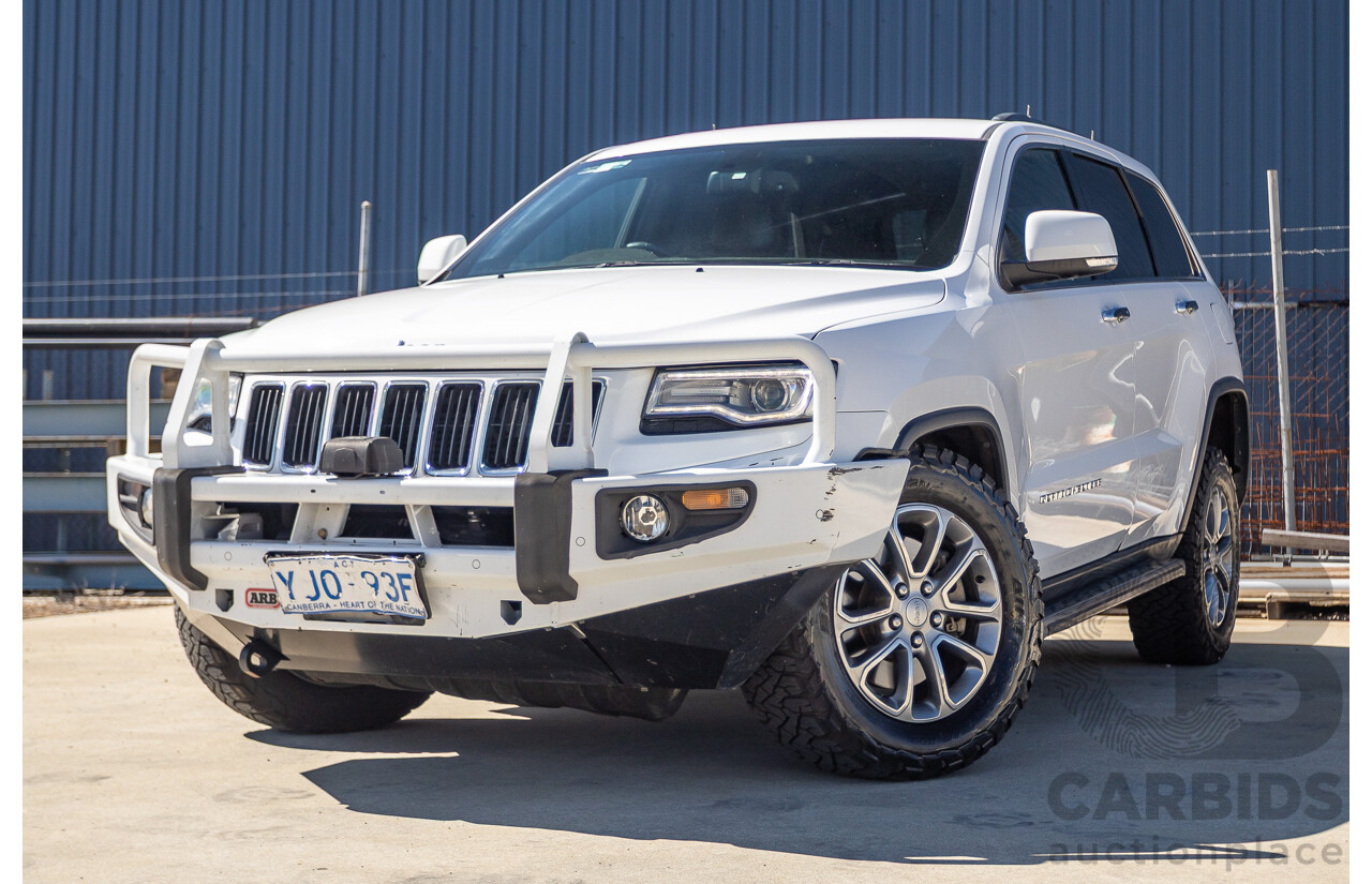 12/2013 Jeep Grand Cherokee Limited (4x4) WK MY13 4d Wagon Bright White Turbo Diesel 3.0L