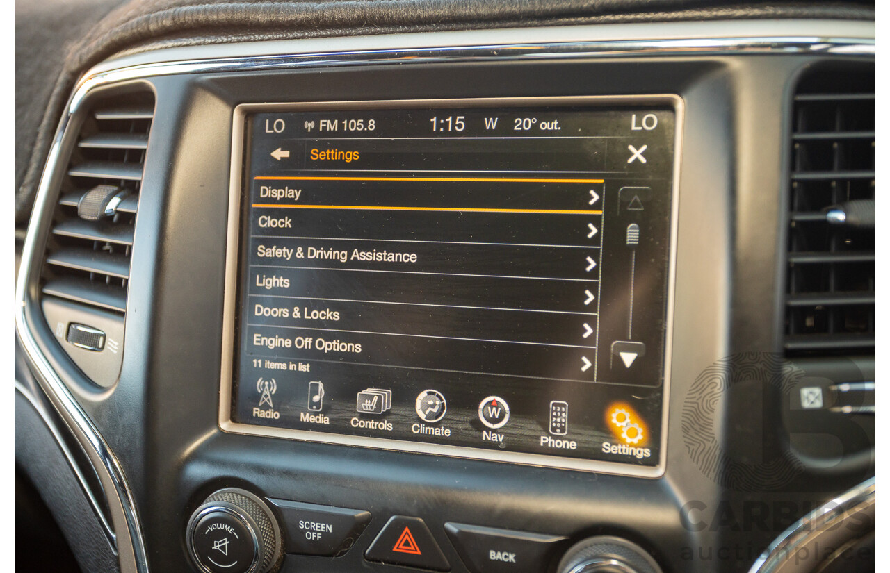 12/2013 Jeep Grand Cherokee Limited (4x4) WK MY13 4d Wagon Bright White Turbo Diesel 3.0L