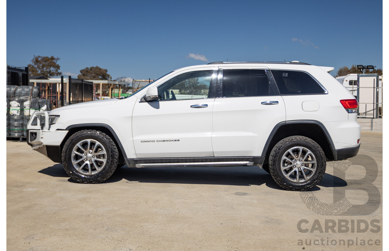 12/2013 Jeep Grand Cherokee Limited (4x4) WK MY13 4d Wagon Bright White Turbo Diesel 3.0L
