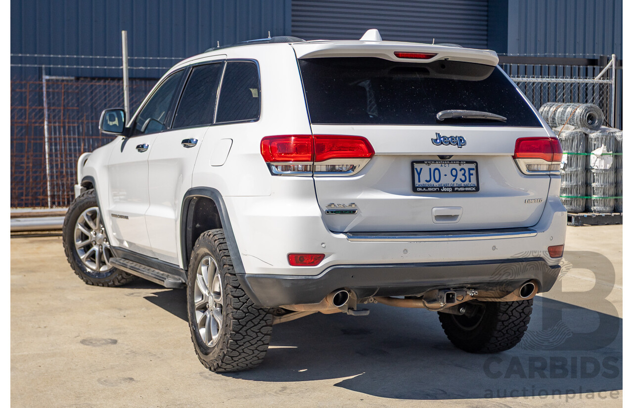 12/2013 Jeep Grand Cherokee Limited (4x4) WK MY13 4d Wagon Bright White Turbo Diesel 3.0L