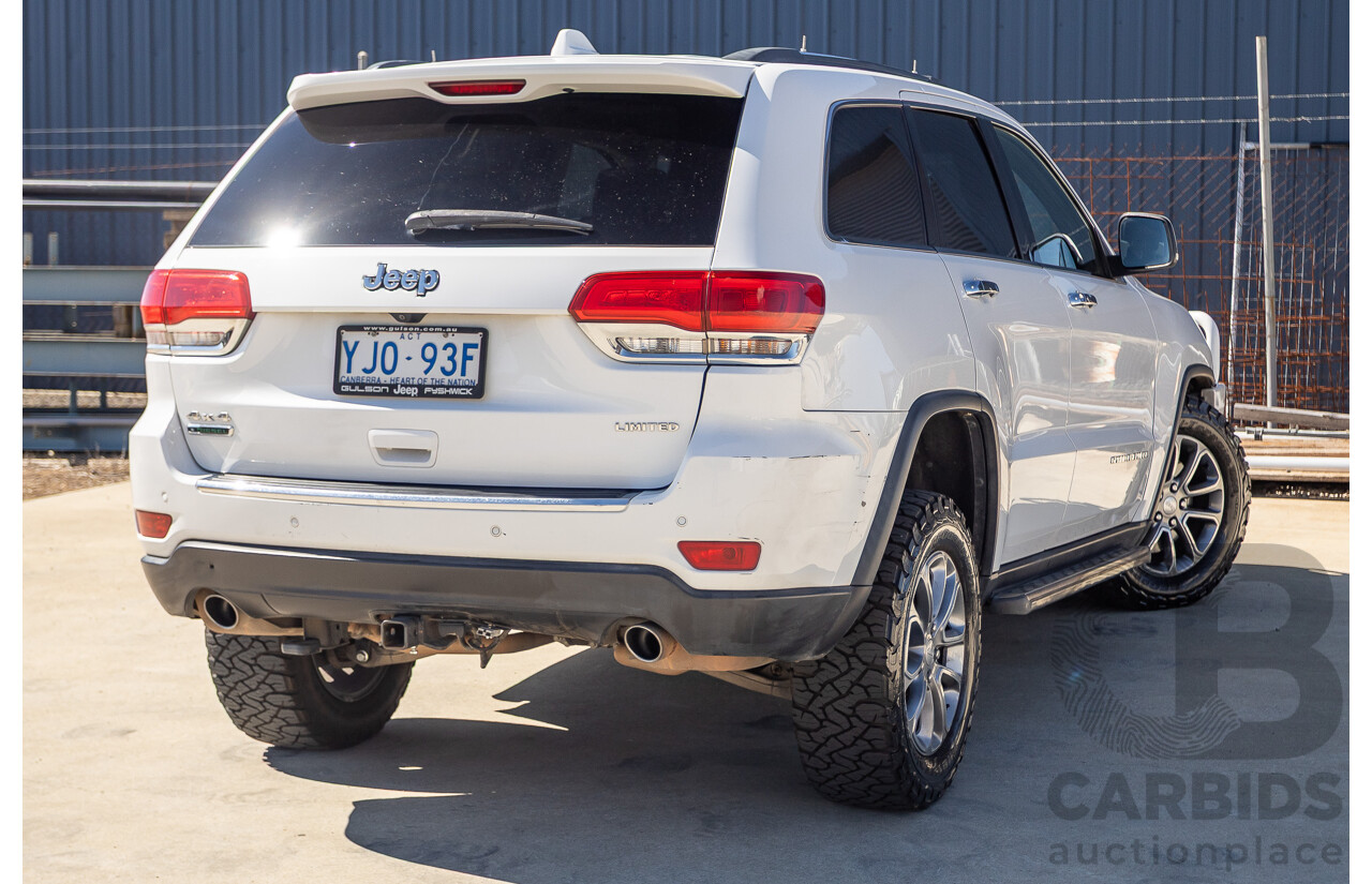12/2013 Jeep Grand Cherokee Limited (4x4) WK MY13 4d Wagon Bright White Turbo Diesel 3.0L