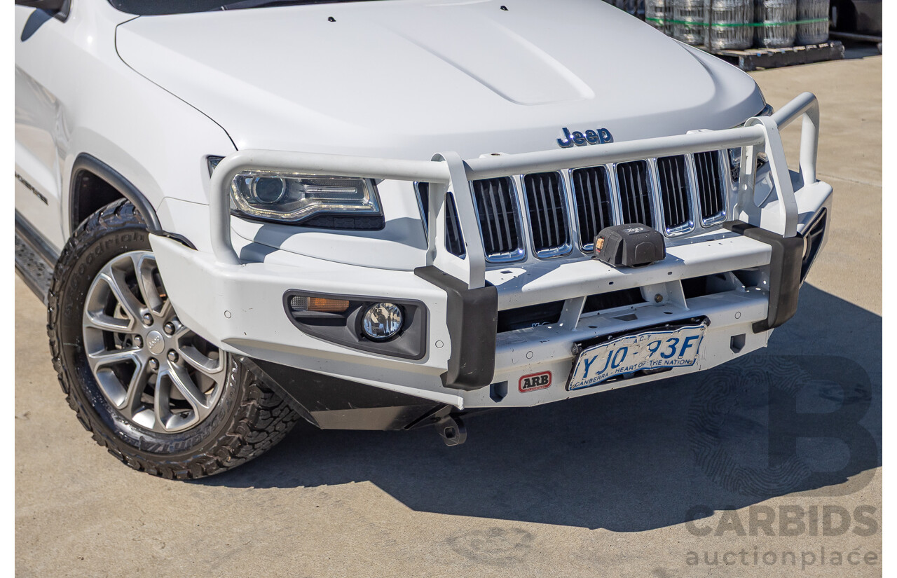 12/2013 Jeep Grand Cherokee Limited (4x4) WK MY13 4d Wagon Bright White Turbo Diesel 3.0L