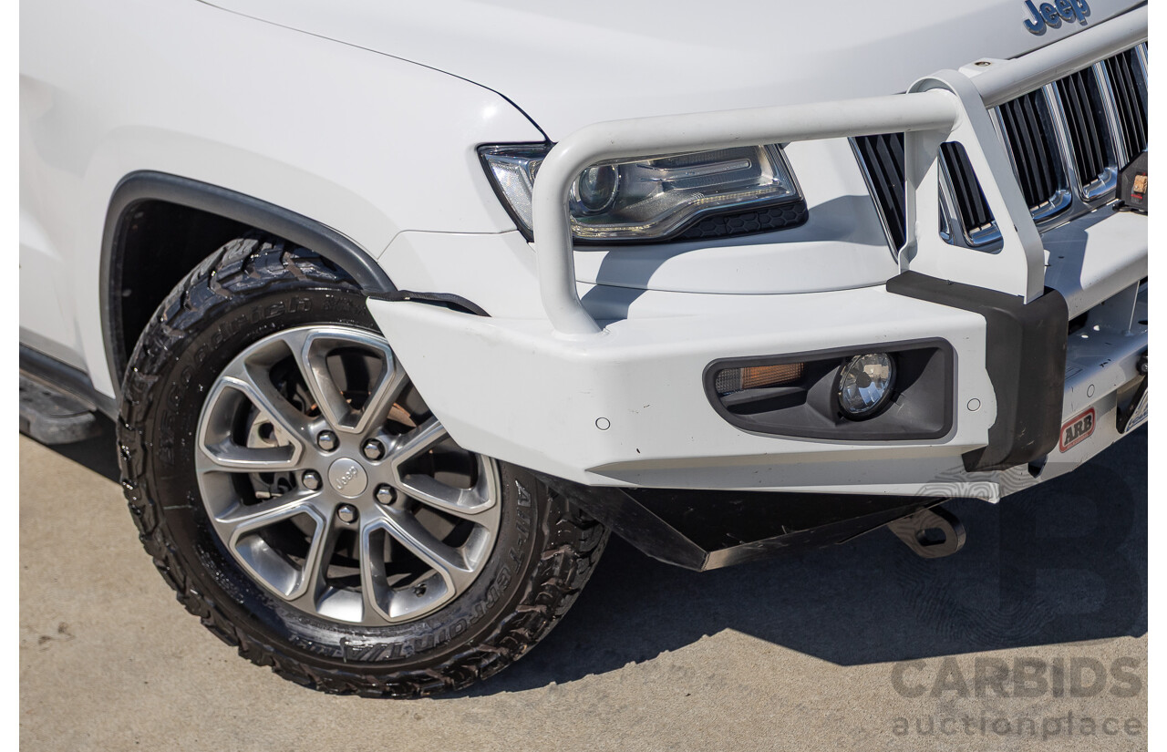 12/2013 Jeep Grand Cherokee Limited (4x4) WK MY13 4d Wagon Bright White Turbo Diesel 3.0L