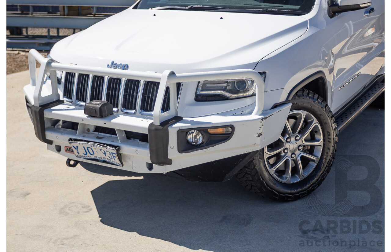 12/2013 Jeep Grand Cherokee Limited (4x4) WK MY13 4d Wagon Bright White Turbo Diesel 3.0L