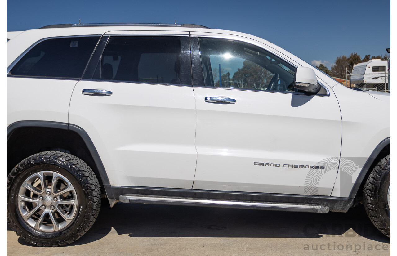 12/2013 Jeep Grand Cherokee Limited (4x4) WK MY13 4d Wagon Bright White Turbo Diesel 3.0L