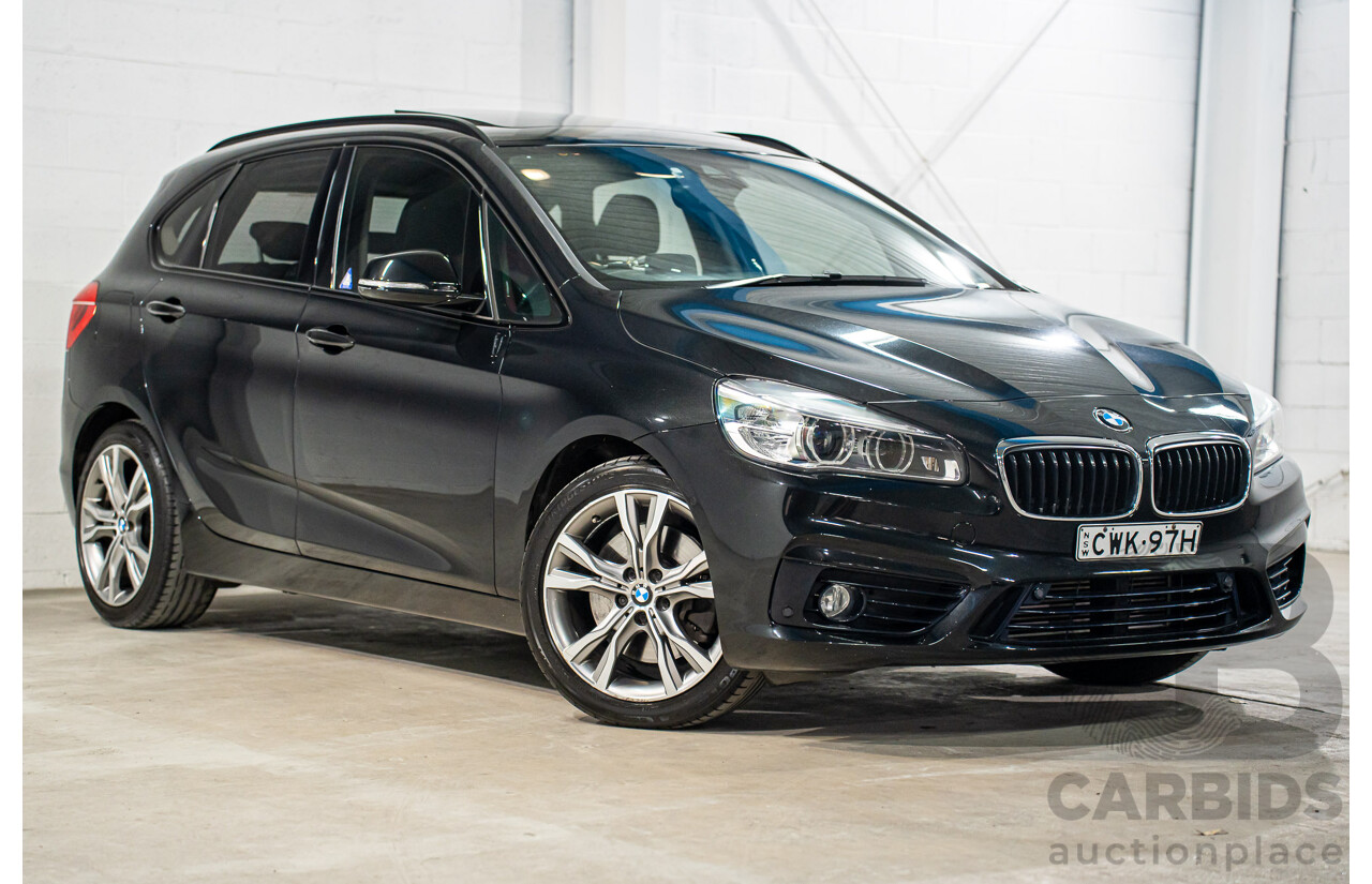 11/2014 BMW 225i Active Tourer Sport Line F45 4d Wagon Black Sapphire Metallic Turbo 2.0L