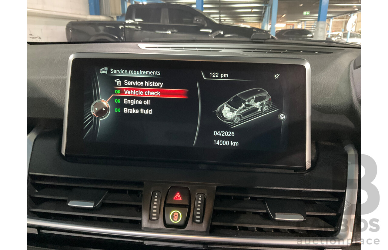 11/2014 BMW 225i Active Tourer Sport Line F45 4d Wagon Black Sapphire Metallic Turbo 2.0L