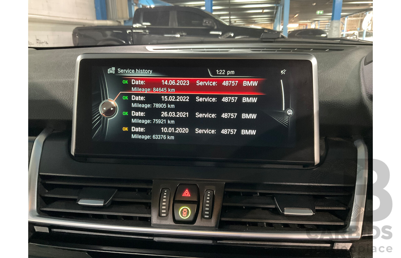 11/2014 BMW 225i Active Tourer Sport Line F45 4d Wagon Black Sapphire Metallic Turbo 2.0L