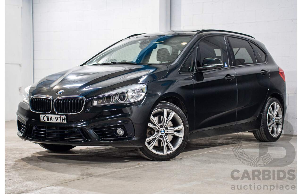 11/2014 BMW 225i Active Tourer Sport Line F45 4d Wagon Black Sapphire Metallic Turbo 2.0L