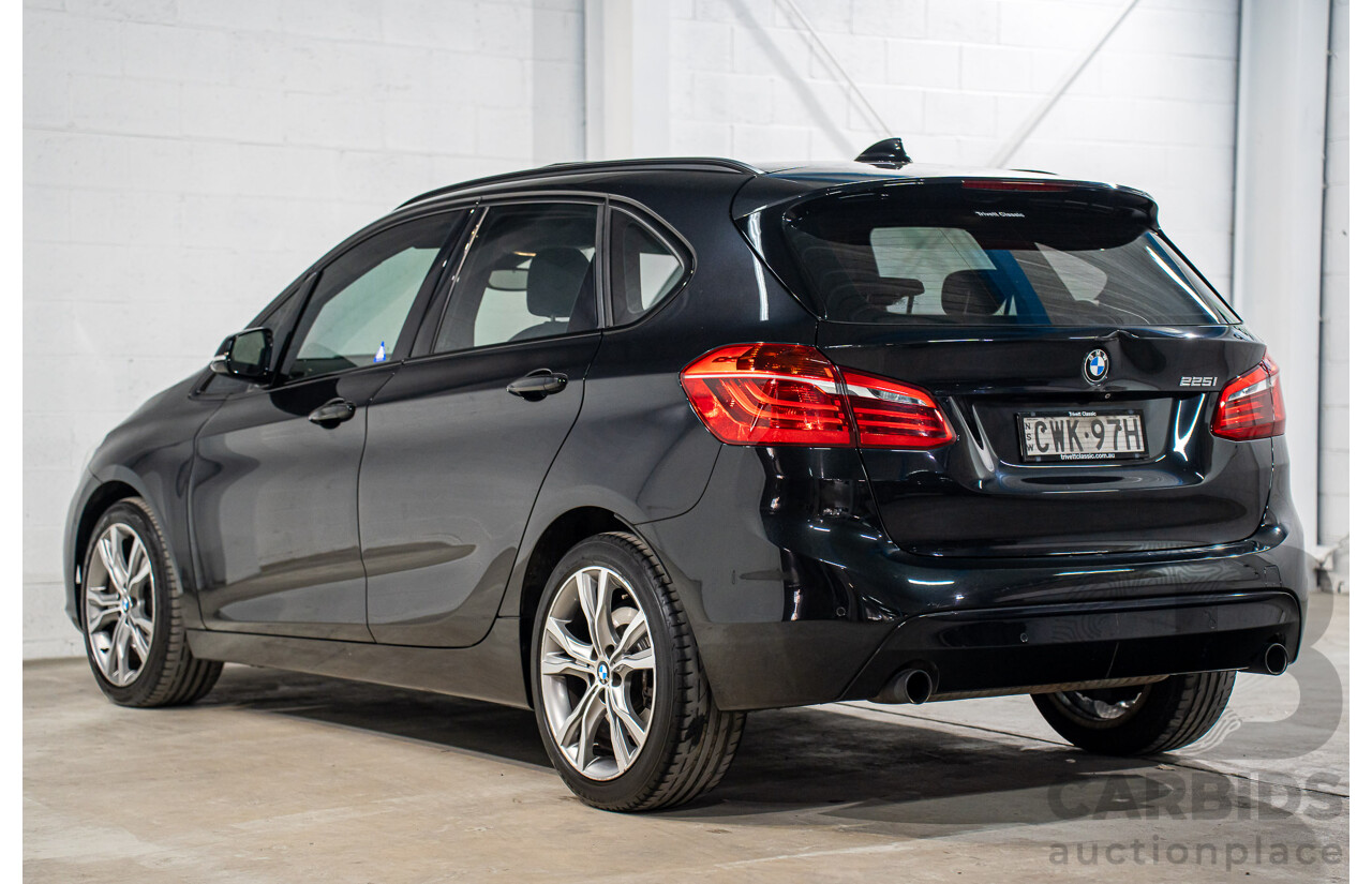 11/2014 BMW 225i Active Tourer Sport Line F45 4d Wagon Black Sapphire Metallic Turbo 2.0L