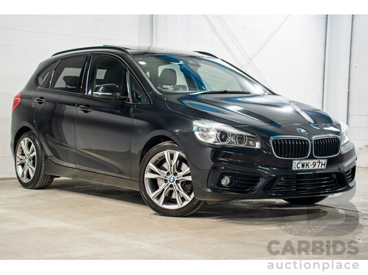 11/2014 BMW 225i Active Tourer Sport Line F45 4d Wagon Black Sapphire Metallic Turbo 2.0L