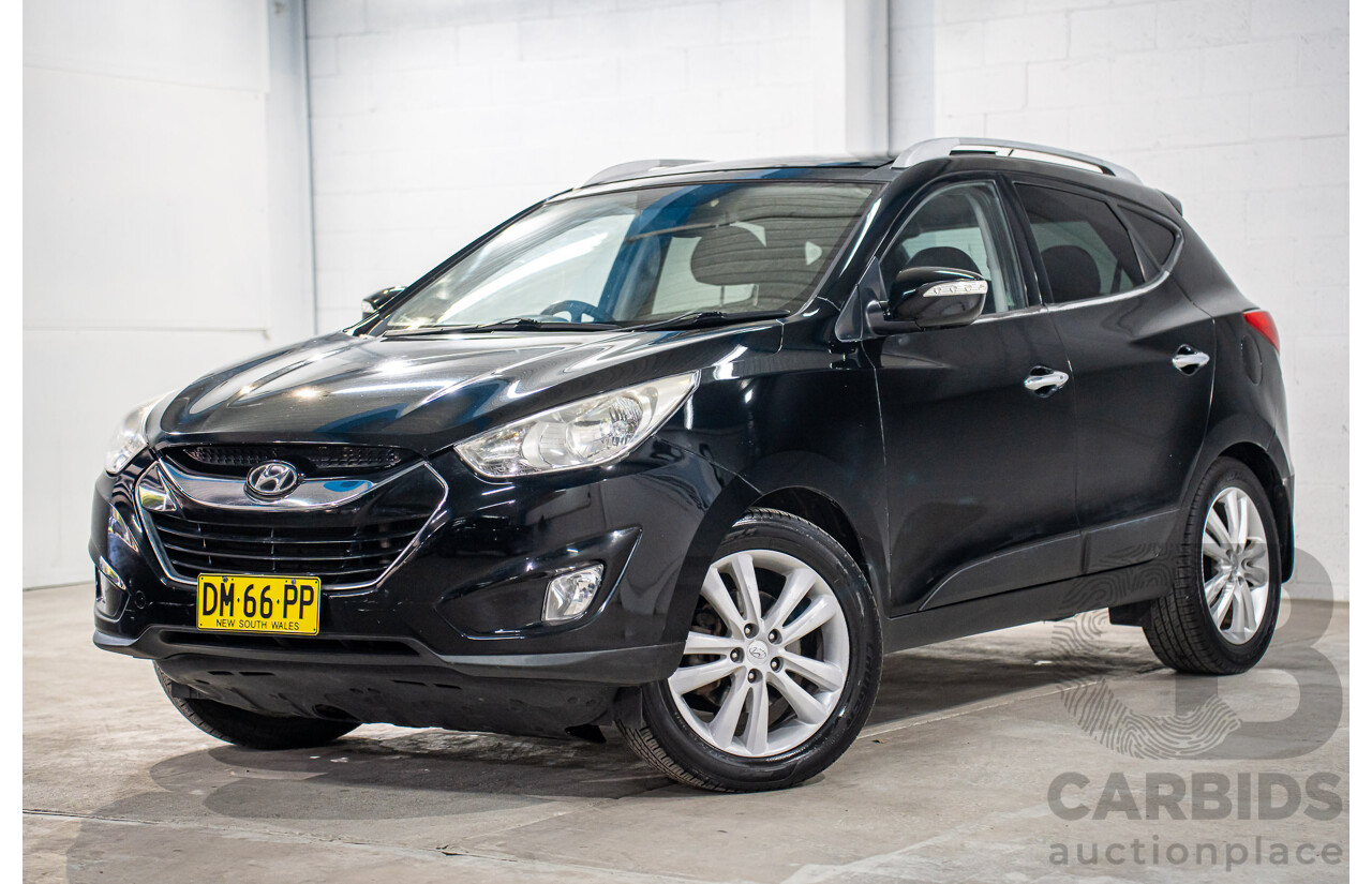 3/2011 Hyundai ix35 Highlander (AWD) LM MY11 4d Wagon Phantom Black Metallic Turbo Diesel 2.0L