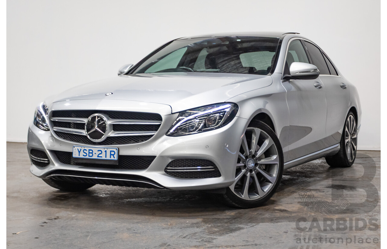 01/2015 Mercedes-Benz C250 205 4D Sedan Iridium Silver Metallic Turbo 2.0L