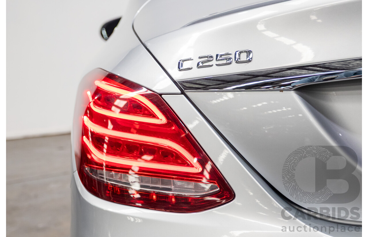 01/2015 Mercedes-Benz C250 205 4D Sedan Iridium Silver Metallic Turbo 2.0L