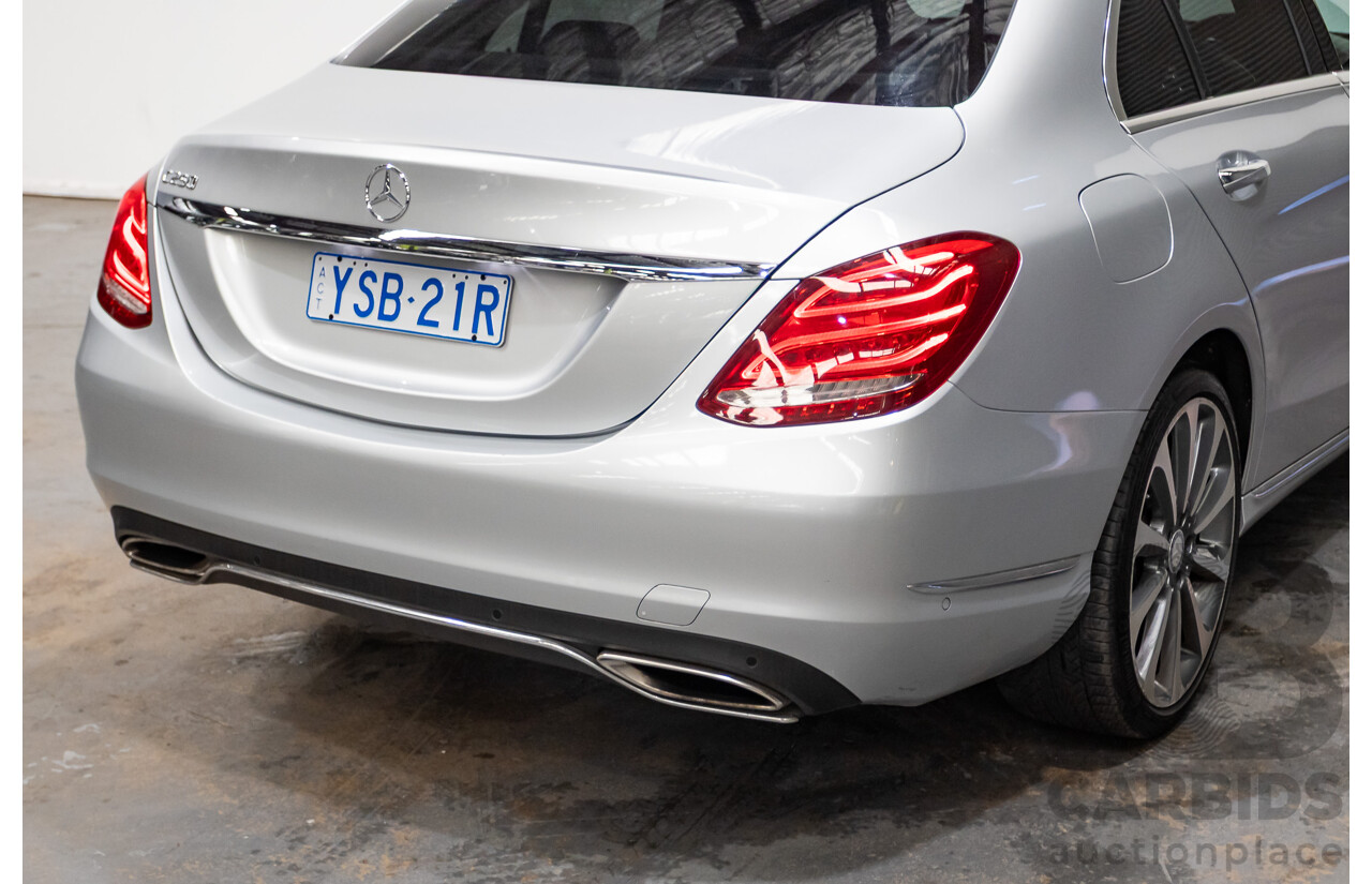01/2015 Mercedes-Benz C250 205 4D Sedan Iridium Silver Metallic Turbo 2.0L