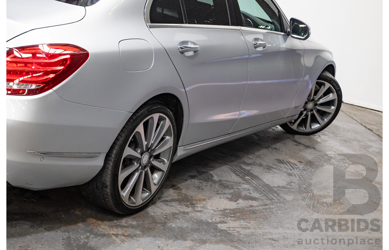 01/2015 Mercedes-Benz C250 205 4D Sedan Iridium Silver Metallic Turbo 2.0L