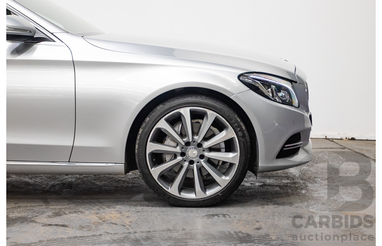 01/2015 Mercedes-Benz C250 205 4D Sedan Iridium Silver Metallic Turbo 2.0L