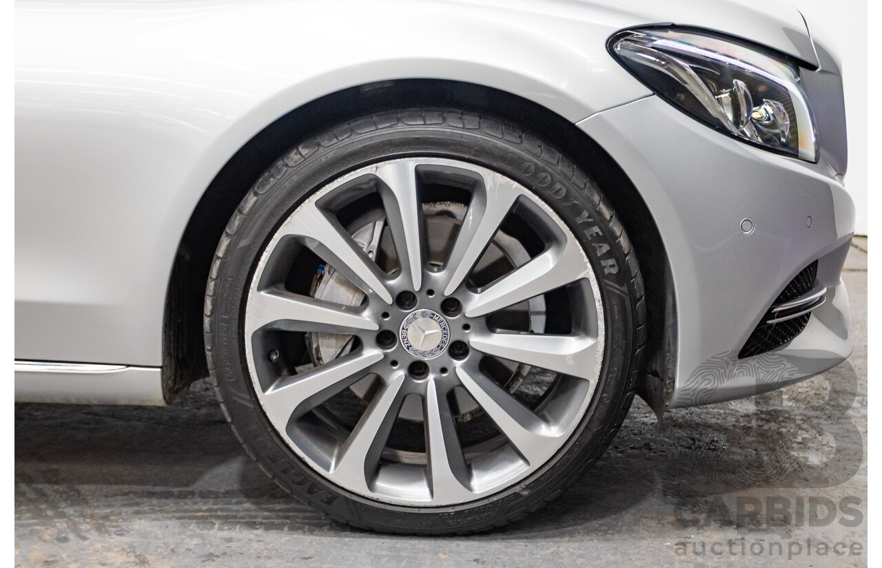 01/2015 Mercedes-Benz C250 205 4D Sedan Iridium Silver Metallic Turbo 2.0L