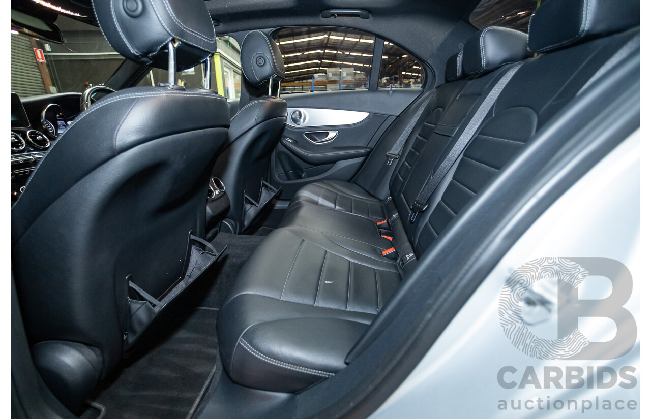 01/2015 Mercedes-Benz C250 205 4D Sedan Iridium Silver Metallic Turbo 2.0L