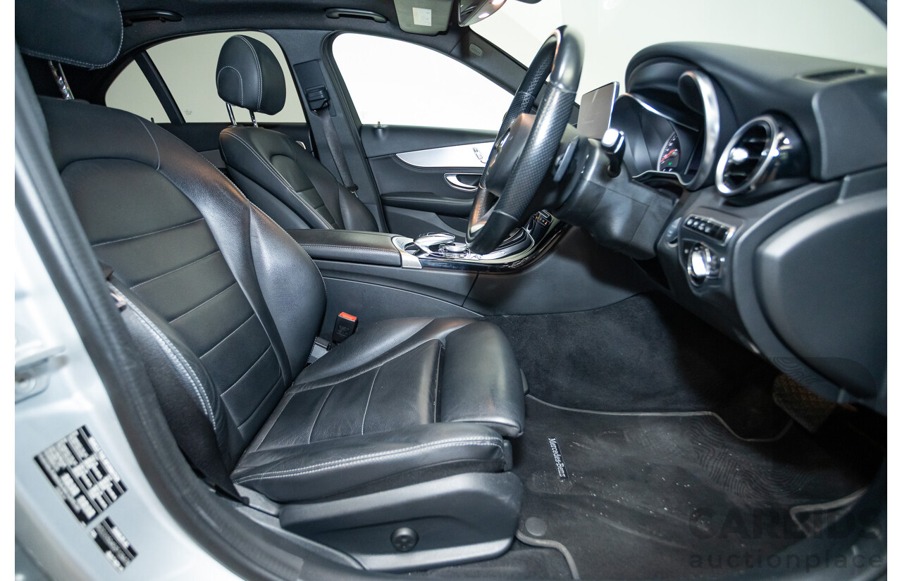 01/2015 Mercedes-Benz C250 205 4D Sedan Iridium Silver Metallic Turbo 2.0L