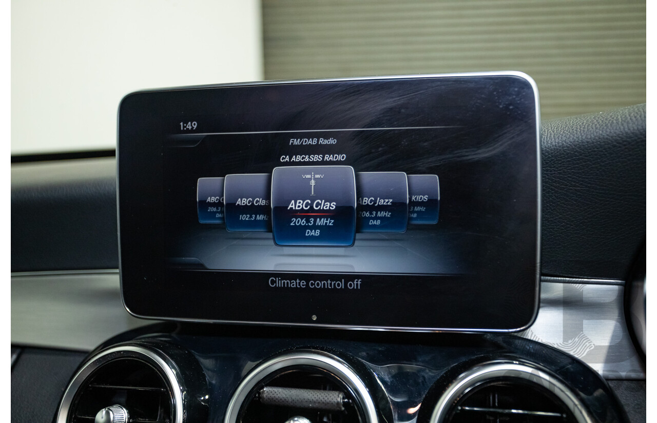 01/2015 Mercedes-Benz C250 205 4D Sedan Iridium Silver Metallic Turbo 2.0L