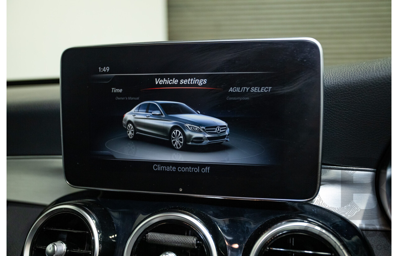 01/2015 Mercedes-Benz C250 205 4D Sedan Iridium Silver Metallic Turbo 2.0L