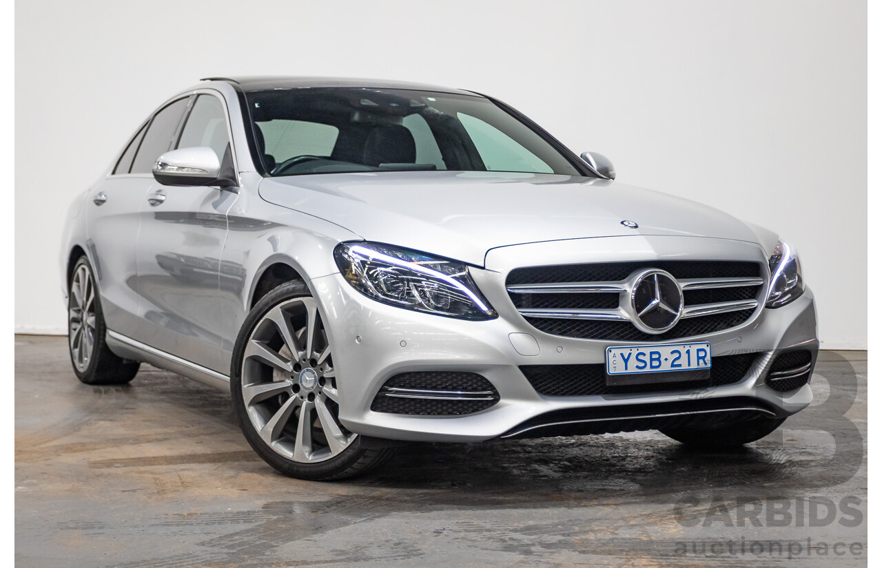 01/2015 Mercedes-Benz C250 205 4D Sedan Iridium Silver Metallic Turbo 2.0L