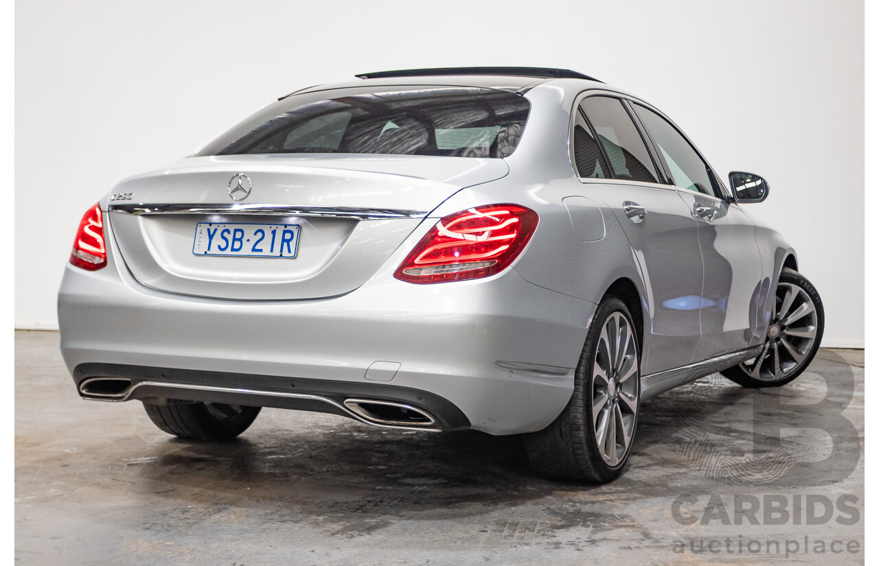01/2015 Mercedes-Benz C250 205 4D Sedan Iridium Silver Metallic Turbo 2.0L