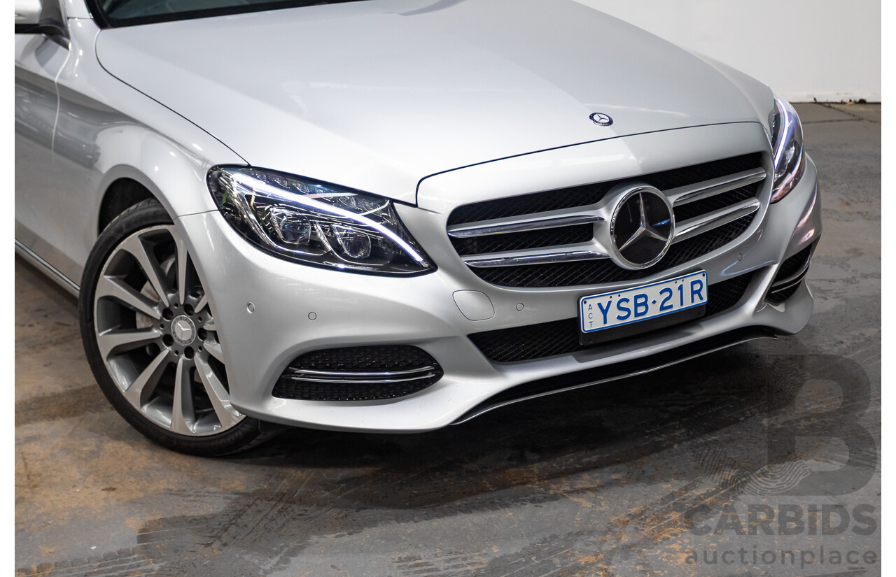 01/2015 Mercedes-Benz C250 205 4D Sedan Iridium Silver Metallic Turbo 2.0L