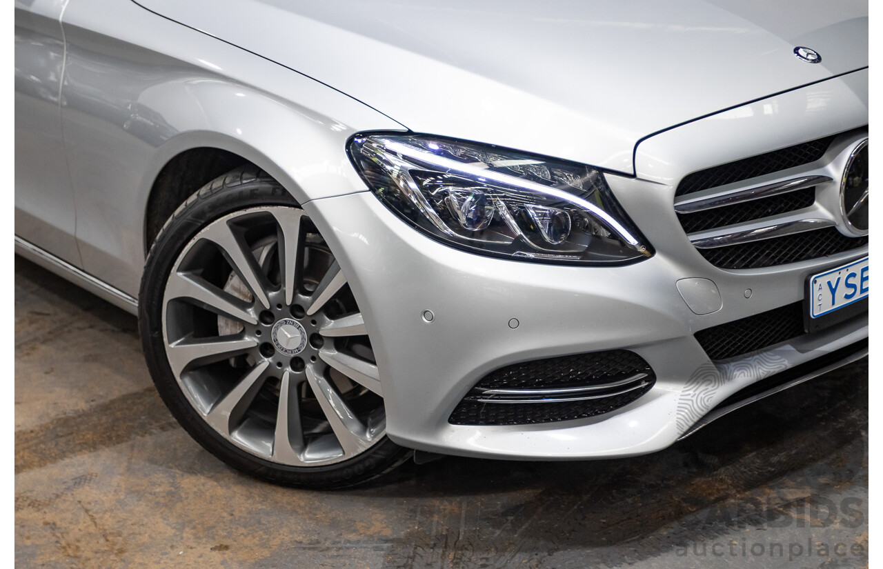 01/2015 Mercedes-Benz C250 205 4D Sedan Iridium Silver Metallic Turbo 2.0L