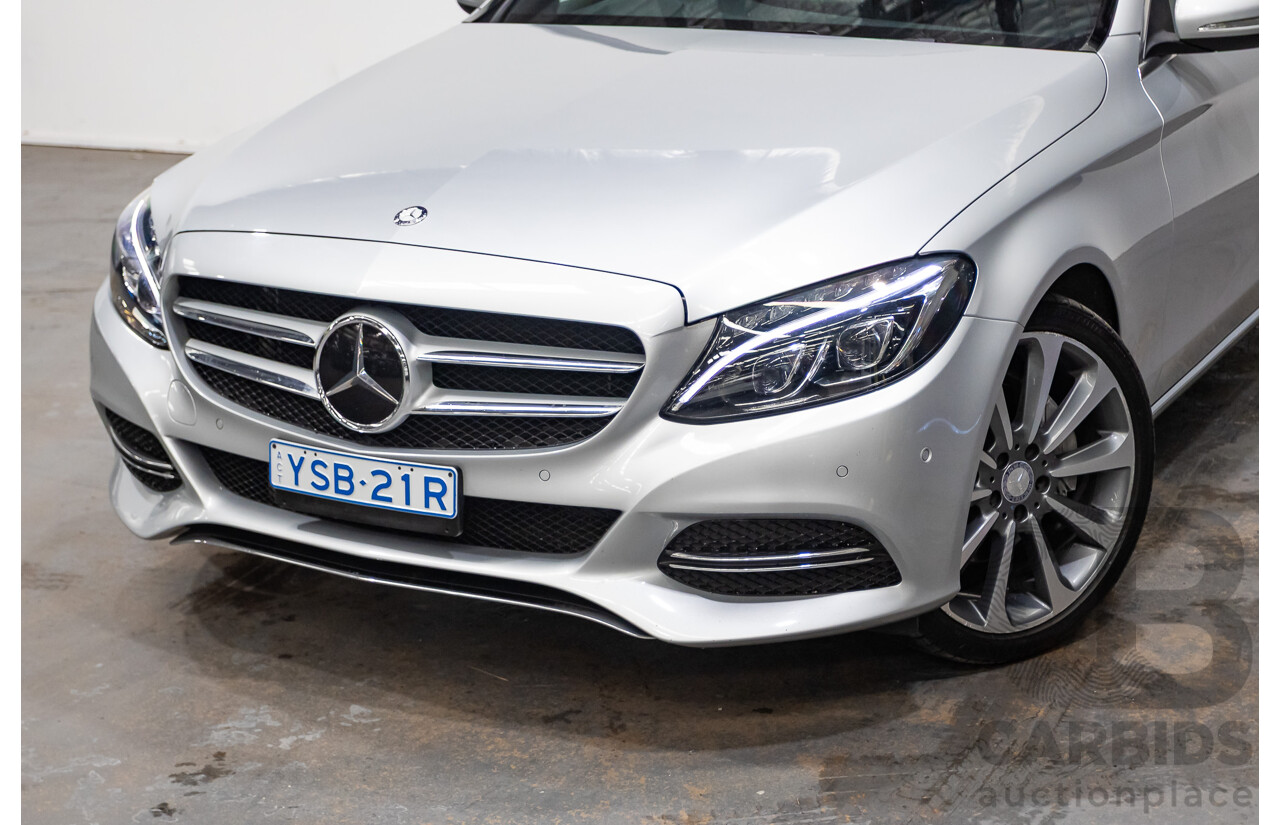 01/2015 Mercedes-Benz C250 205 4D Sedan Iridium Silver Metallic Turbo 2.0L