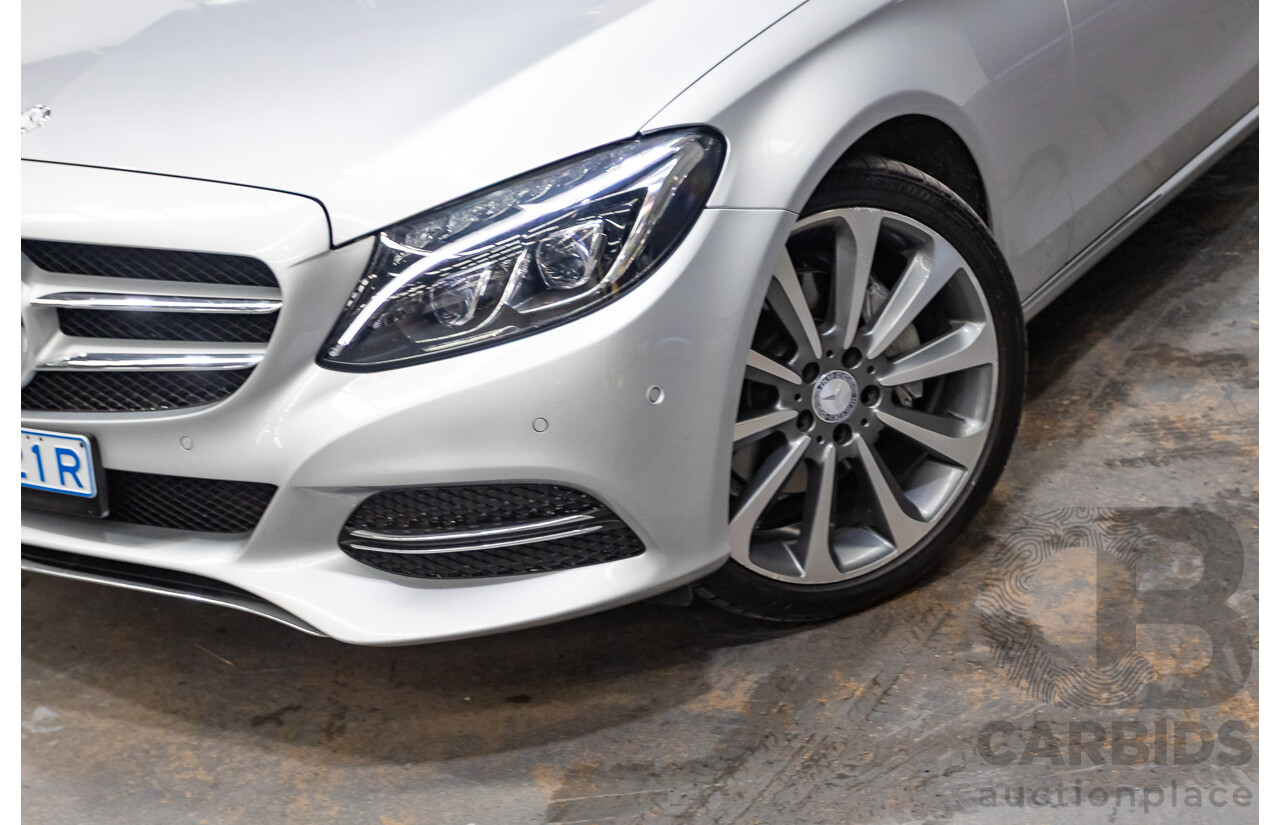 01/2015 Mercedes-Benz C250 205 4D Sedan Iridium Silver Metallic Turbo 2.0L