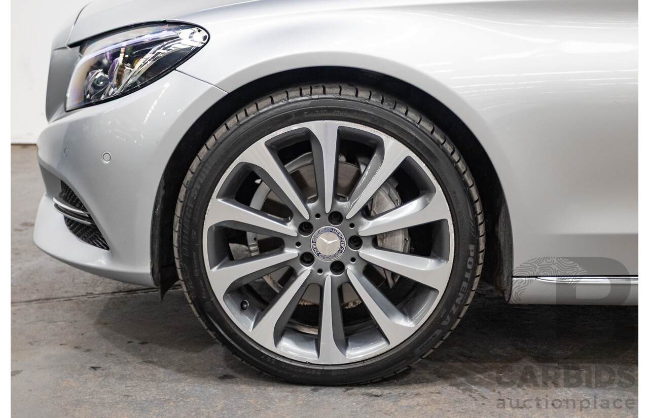 01/2015 Mercedes-Benz C250 205 4D Sedan Iridium Silver Metallic Turbo 2.0L