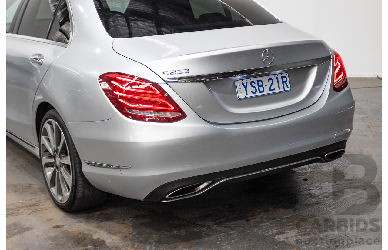 01/2015 Mercedes-Benz C250 205 4D Sedan Iridium Silver Metallic Turbo 2.0L