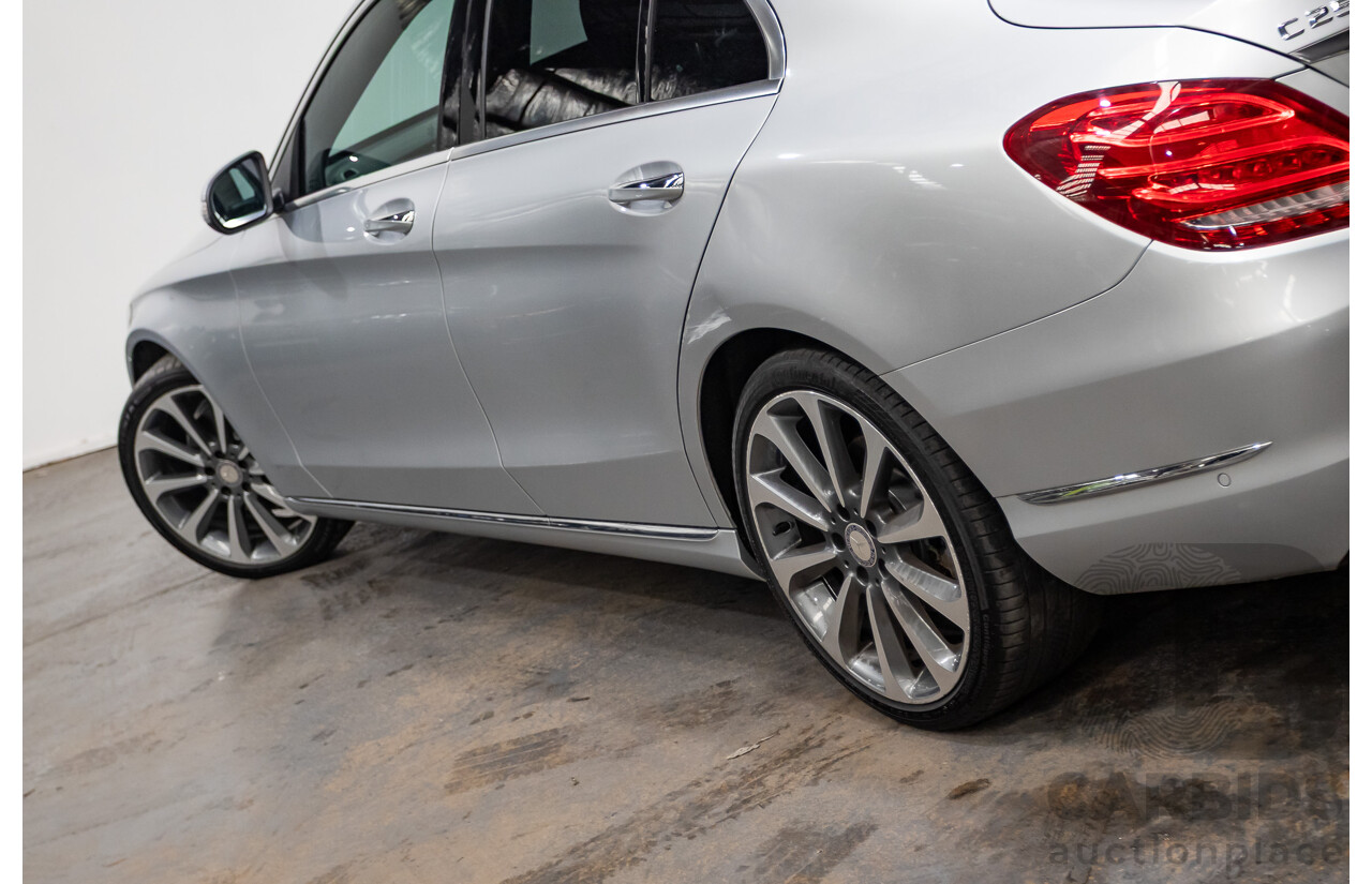 01/2015 Mercedes-Benz C250 205 4D Sedan Iridium Silver Metallic Turbo 2.0L