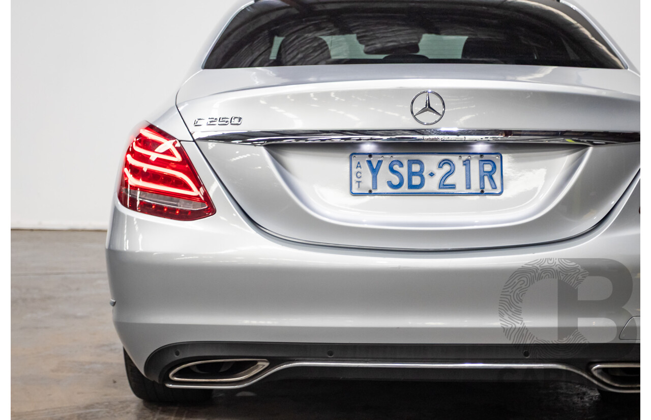 01/2015 Mercedes-Benz C250 205 4D Sedan Iridium Silver Metallic Turbo 2.0L