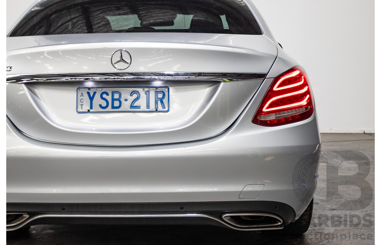 01/2015 Mercedes-Benz C250 205 4D Sedan Iridium Silver Metallic Turbo 2.0L