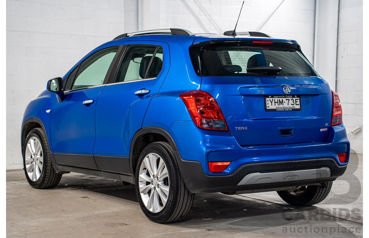 09/2017 Holden Trax LT (FWD) TJ MY18 4d Wagon Boracay Blue Turbo 1.4L