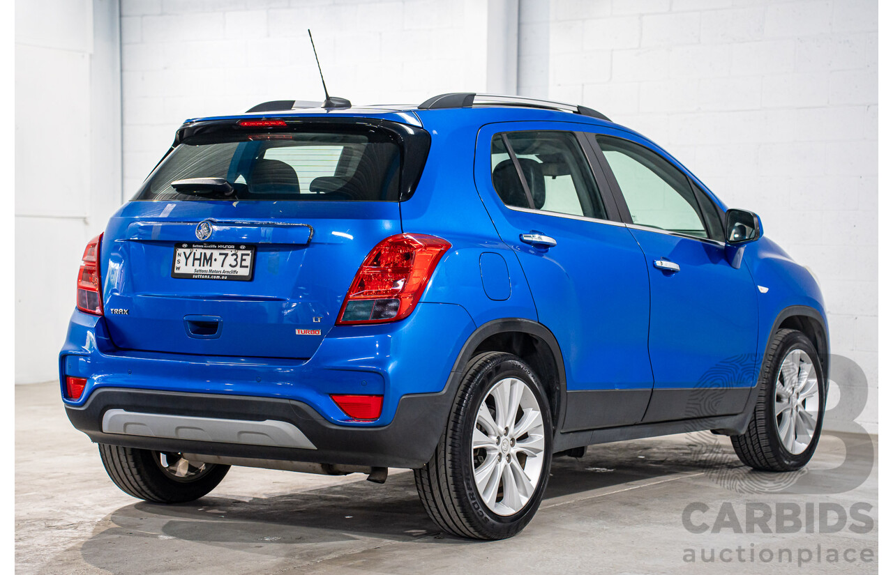 09/2017 Holden Trax LT (FWD) TJ MY18 4d Wagon Boracay Blue Turbo 1.4L