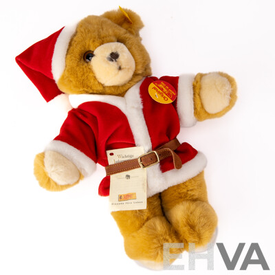 Original German Steiff Christmas Teddy Bear with Labels Attached