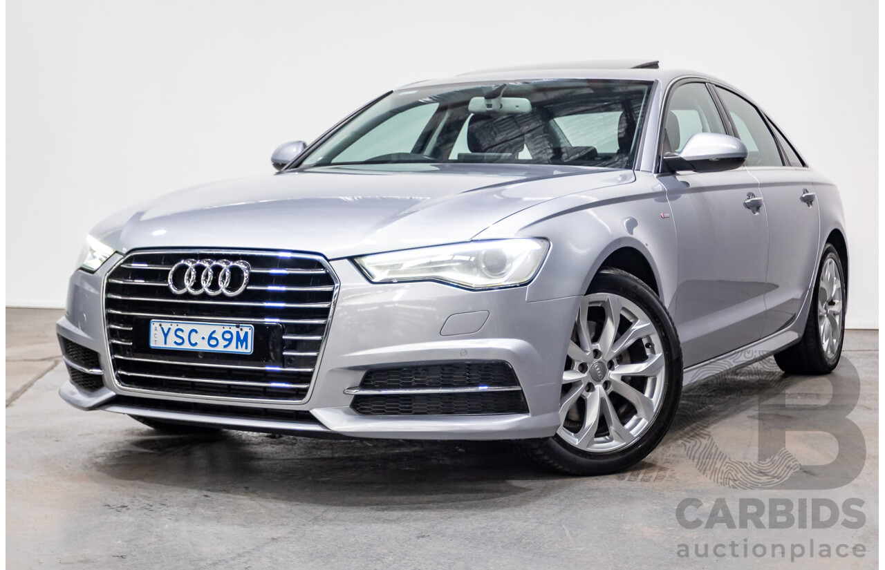 05/2015 Audi A6 TFSI 4GL MY15 4d Sedan Florett Silver Metallic Turbo 1.8L