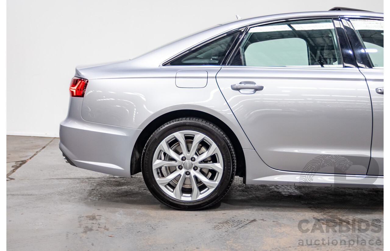 05/2015 Audi A6 TFSI 4GL MY15 4d Sedan Florett Silver Metallic Turbo 1.8L
