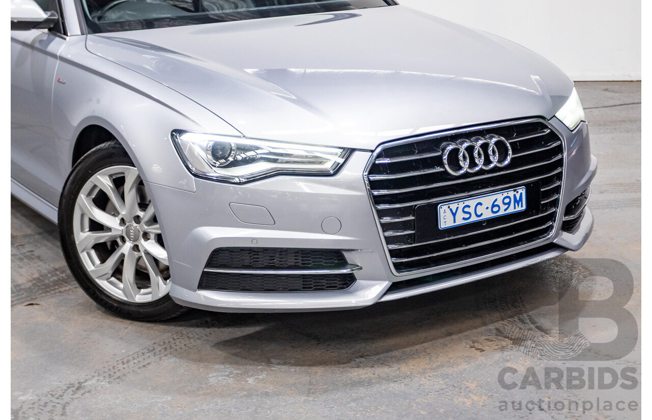 05/2015 Audi A6 TFSI 4GL MY15 4d Sedan Florett Silver Metallic Turbo 1.8L