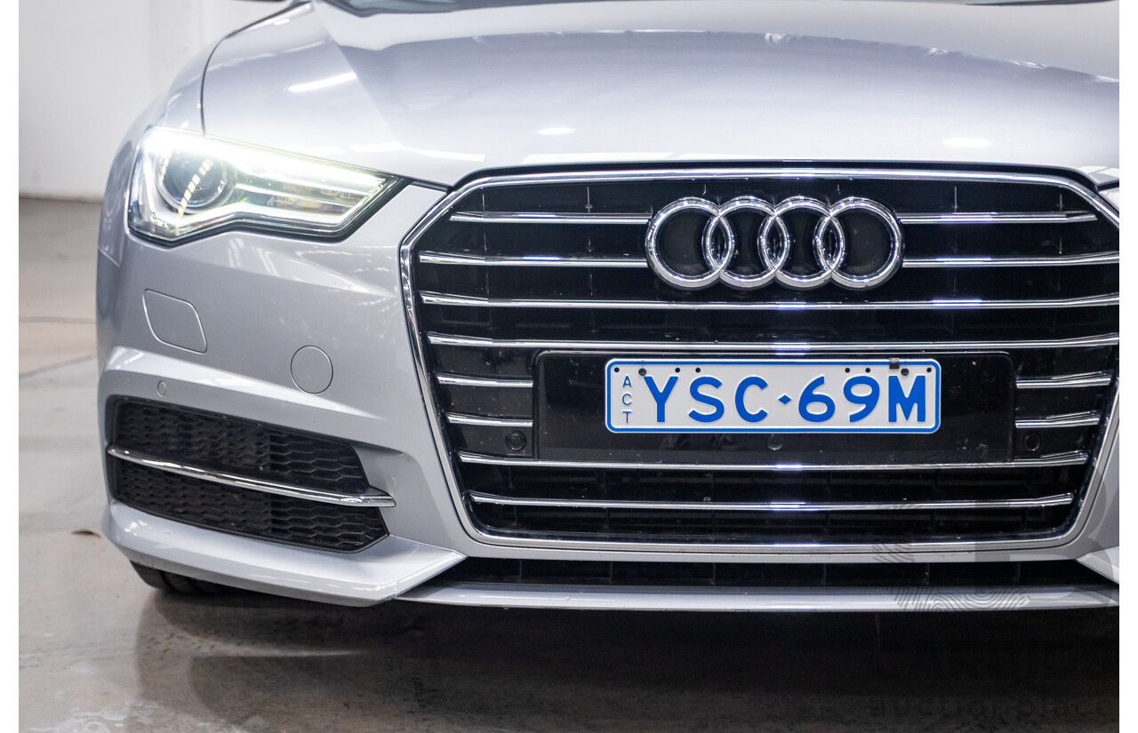 05/2015 Audi A6 TFSI 4GL MY15 4d Sedan Florett Silver Metallic Turbo 1.8L