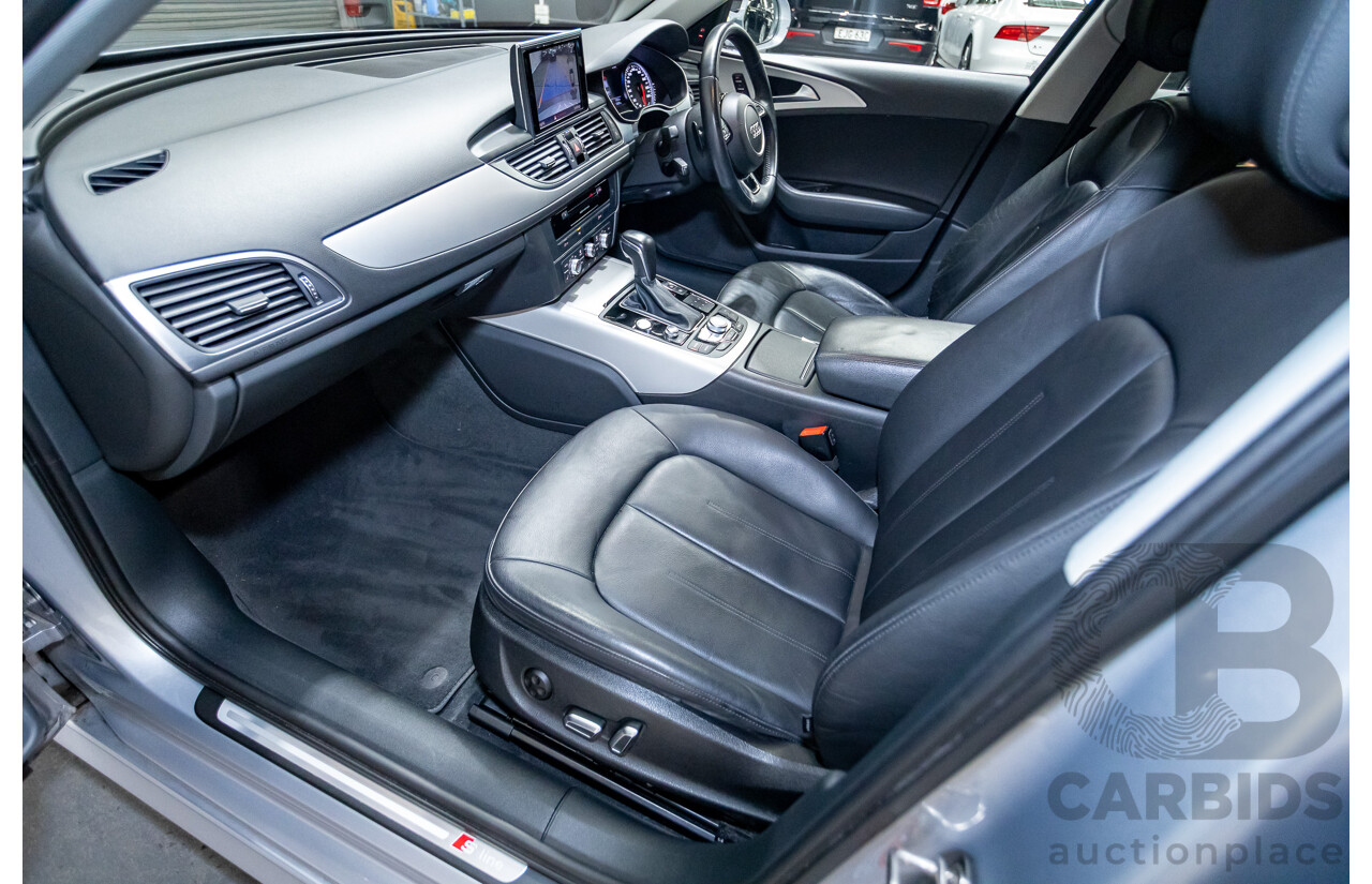 05/2015 Audi A6 TFSI 4GL MY15 4d Sedan Florett Silver Metallic Turbo 1.8L