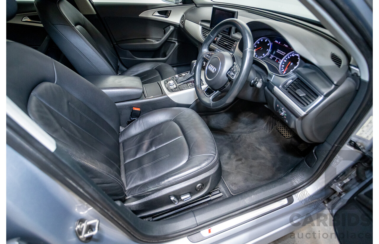 05/2015 Audi A6 TFSI 4GL MY15 4d Sedan Florett Silver Metallic Turbo 1.8L