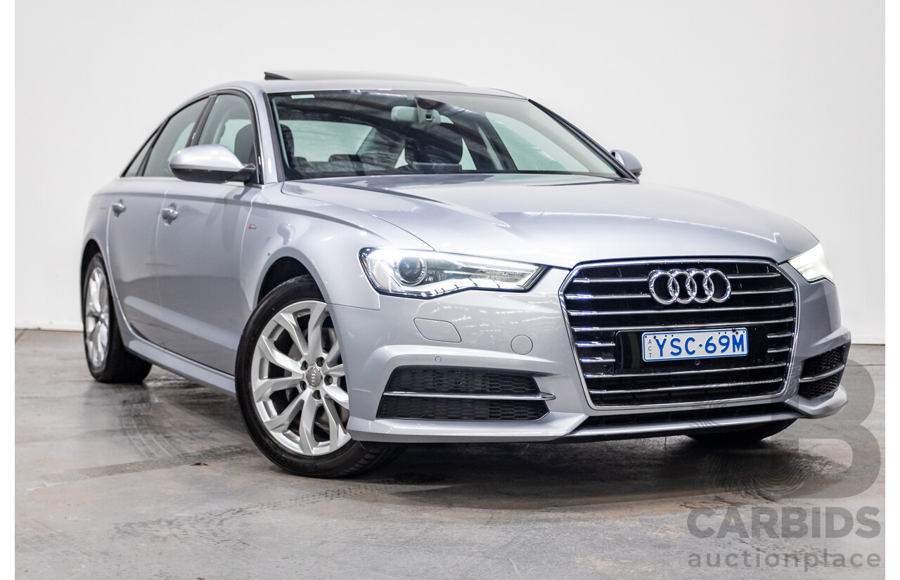 05/2015 Audi A6 TFSI 4GL MY15 4d Sedan Florett Silver Metallic Turbo 1.8L