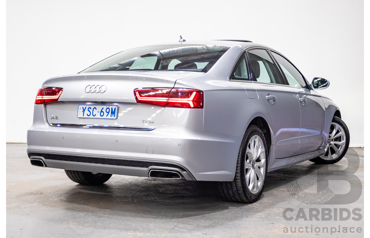 05/2015 Audi A6 TFSI 4GL MY15 4d Sedan Florett Silver Metallic Turbo 1.8L