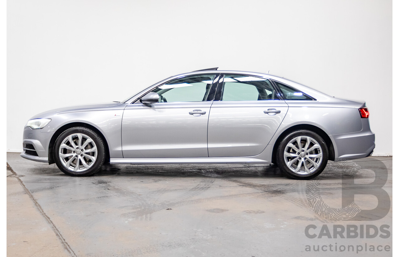 05/2015 Audi A6 TFSI 4GL MY15 4d Sedan Florett Silver Metallic Turbo 1.8L