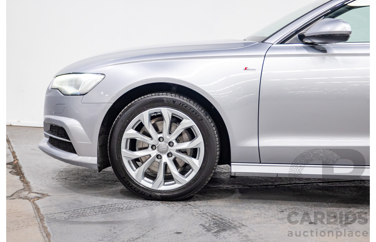 05/2015 Audi A6 TFSI 4GL MY15 4d Sedan Florett Silver Metallic Turbo 1.8L